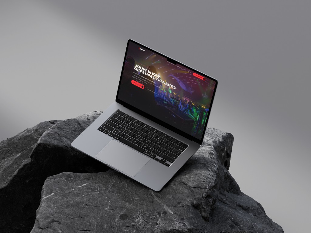 Newjamm | Evenementenproductie-site met +40% booking-aanvragen. Cinematische presentatie, 1.1s load time.